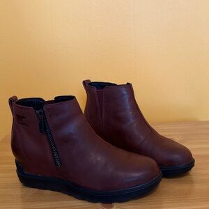 Women’s Leather Side-Zip Ankle Boots - Brown